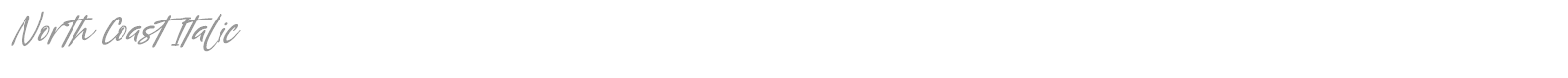 North Coast font preview